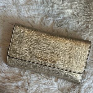 Michael Kors Metallic Gold Wallet